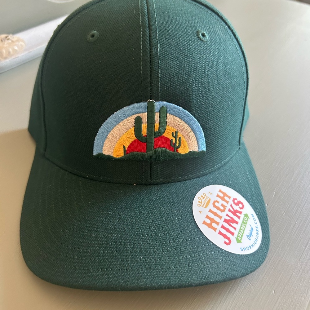 Green Cactus Patch Hat NWT